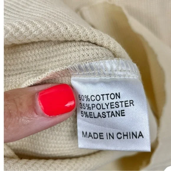 NEW Princess Polly Millie Micro Waffle Milk Maid Mini Dress in Beige Size XS - Picture 9 of 9